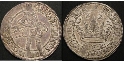 1 Krone Danemark Argent 