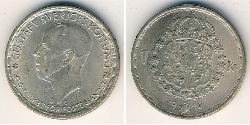 1 Krone Suède Argent Gustave V de Suède (1858 - 1950)