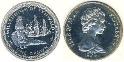 1 Krone Île de Man Argent Elizabeth II (1926-2022)