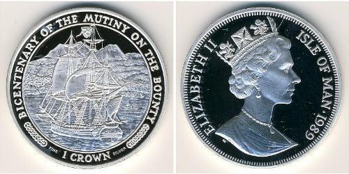 1 Krone Île de Man Argent 