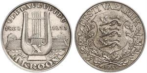 1 Krone Estonia (Republic) (1918 - ) Argento 