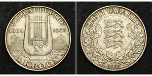 1 Krone Estonia (Republic) (1918 - ) Argento 