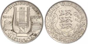 1 Krone Estonia (Republic) (1918 - ) Argento 