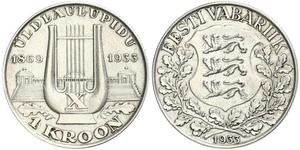 1 Krone Estonia (Republic) (1918 - ) Argento 