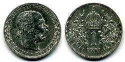 1 Krone Impero austro-ungarico (1867-1918) Argento 