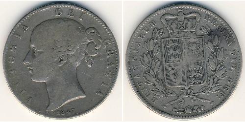 1 Krone Regno Unito  Argento 