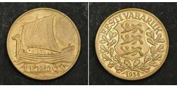 1 Krone Estonia (Republic) (1918 - ) Bronze 
