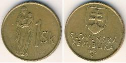 1 Krone Slovaquie Bronze 