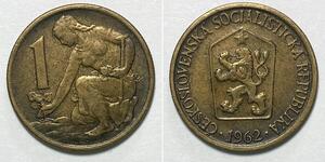1 Krone Czechoslovakia (1918-1992) Bronze/Aluminium 