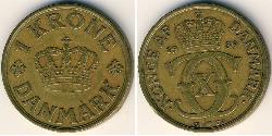 1 Krone Dänemark Bronze/Aluminium 