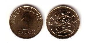1 Krone Estonia (1991 - ) Bronze/Aluminium 