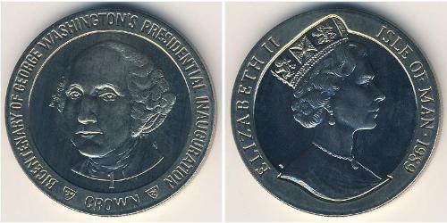 1 Krone Isle of Man Copper/Nickel Elizabeth II (1926-2022)