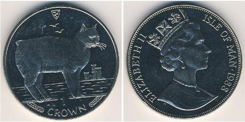 1 Krone Isle of Man Copper/Nickel Elizabeth II (1926-2022)
