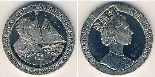 1 Krone Isle of Man Copper/Nickel Elizabeth II (1926-2022)