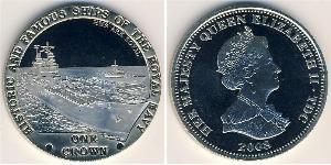 1 Krone Tristan da Cunha Copper/Nickel Elizabeth II (1926-2022)