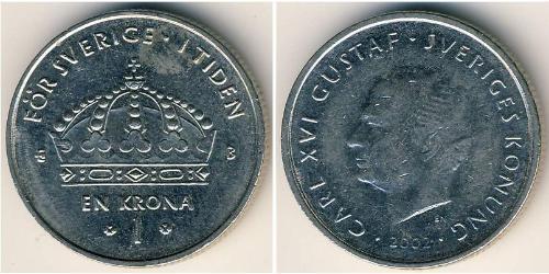 1 Krone Suède Cuivre/Nickel 