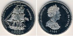 1 Krone Tristan da Cunha (archipel) Cuivre/Nickel Elizabeth II (1926-2022)