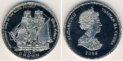 1 Krone Tristan da Cunha (archipel) Cuivre/Nickel Elizabeth II (1926-2022)