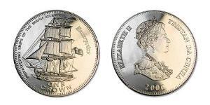 1 Krone Tristan da Cunha (archipel) Cuivre/Nickel Elizabeth II (1926-2022)