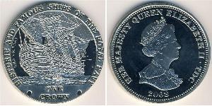 1 Krone Tristan da Cunha (archipel) Cuivre/Nickel Elizabeth II (1926-2022)
