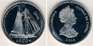 1 Krone Tristan da Cunha (archipel) Cuivre/Nickel Elizabeth II (1926-2022)