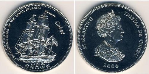 1 Krone Tristan da Cunha (archipel) Cuivre/Nickel Elizabeth II (1926-2022)