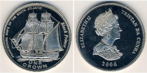 1 Krone Tristan da Cunha (archipel) Cuivre/Nickel Elizabeth II (1926-2022)