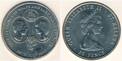 1 Krone Île Sainte-Hélène (1981 - ) Cuivre/Nickel 