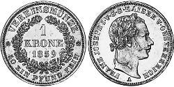 1 Krone Kaisertum Österreich (1804-1867) Gold 