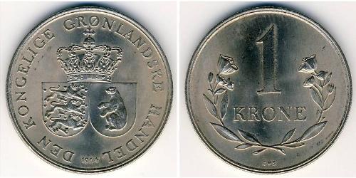 1 Krone Grönland (1721 - ) Kupfer/Nickel 
