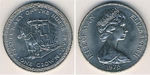 1 Krone Isle of Man Kupfer/Nickel Elizabeth II (1926-2022)