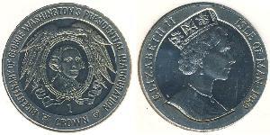 1 Krone Isle of Man Kupfer/Nickel Elizabeth II (1926-2022)