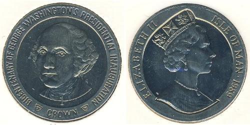 1 Krone Isle of Man Kupfer/Nickel Elizabeth II (1926-2022)