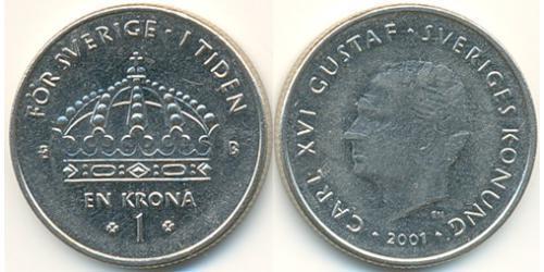 1 Krone Schweden Kupfer/Nickel 