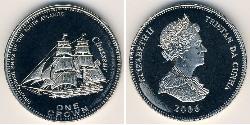 1 Krone Tristan da Cunha Kupfer/Nickel Elizabeth II (1926-2022)