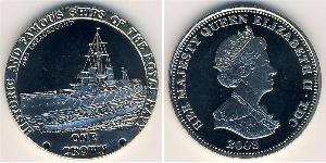 1 Krone Tristan da Cunha Kupfer/Nickel Elizabeth II (1926-2022)