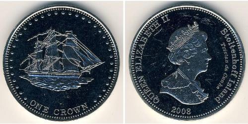 1 Krone Vereinigtes Königreich (1922-) Kupfer/Nickel 