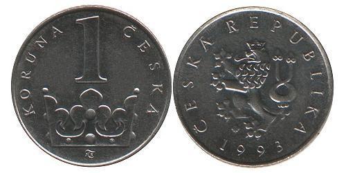 1 Krone Czech Republic (1993 - ) Nickel/Stahl 