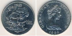 1 Krone Gibraltar (1704 - ) Níquel/Cobre 