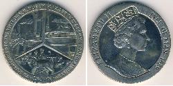 1 Krone Isla de Man Níquel/Cobre Isabel II (1926-2022)