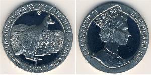 1 Krone Isla de Man Níquel/Cobre Isabel II (1926-2022)