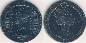 1 Krone Isla de Man Níquel/Cobre 