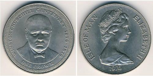 1 Krone Isla de Man Níquel/Cobre 