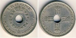 1 Krone Noruega Níquel/Cobre 