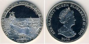 1 Krone Tristán de Acuña Níquel/Cobre Isabel II (1926-2022)