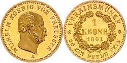1 Krone Royaume de Prusse (1701-1918) Or Wilhelm I, German Emperor (1797-1888)
