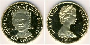 1 Krone Isla de Man Oro 
