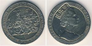 1 Krone Isola di Man Rame/Nichel Elisabetta II (1926-2022)