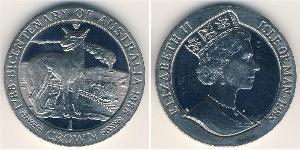 1 Krone Isola di Man Rame/Nichel Elisabetta II (1926-2022)
