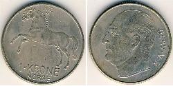 1 Krone Norvegia Rame/Nichel 